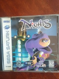 Nights Into Dreams Not For Resale NFR Sega Saturn with 3D Controller Untested