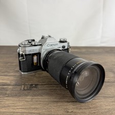 Canon AE-1 Program 35mm SLR Camera w/ 28-105mm Kiron Lens Tested Works, Read