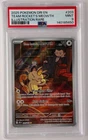 2025 POKEMON DRI EN-DESTINED RIVALS ILLUSTRATION RARE TEAM ROCKET'S MEOWTH PSA 9