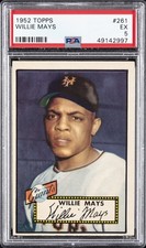 1952 TOPPS #261 WILLIE MAYS PSA 5