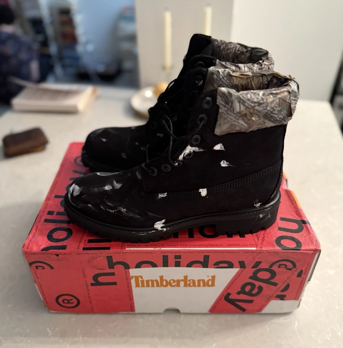 Timberland 迷彩男靴| eBay