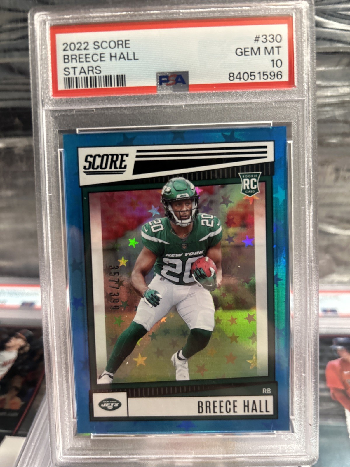 Breece Hall Panini Score #330 Stars