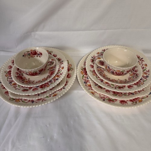 Johnson Brothers “Margaret Rose” Plates Two 5-Piece Place Settings (10 Total) - Picture 12 of 12