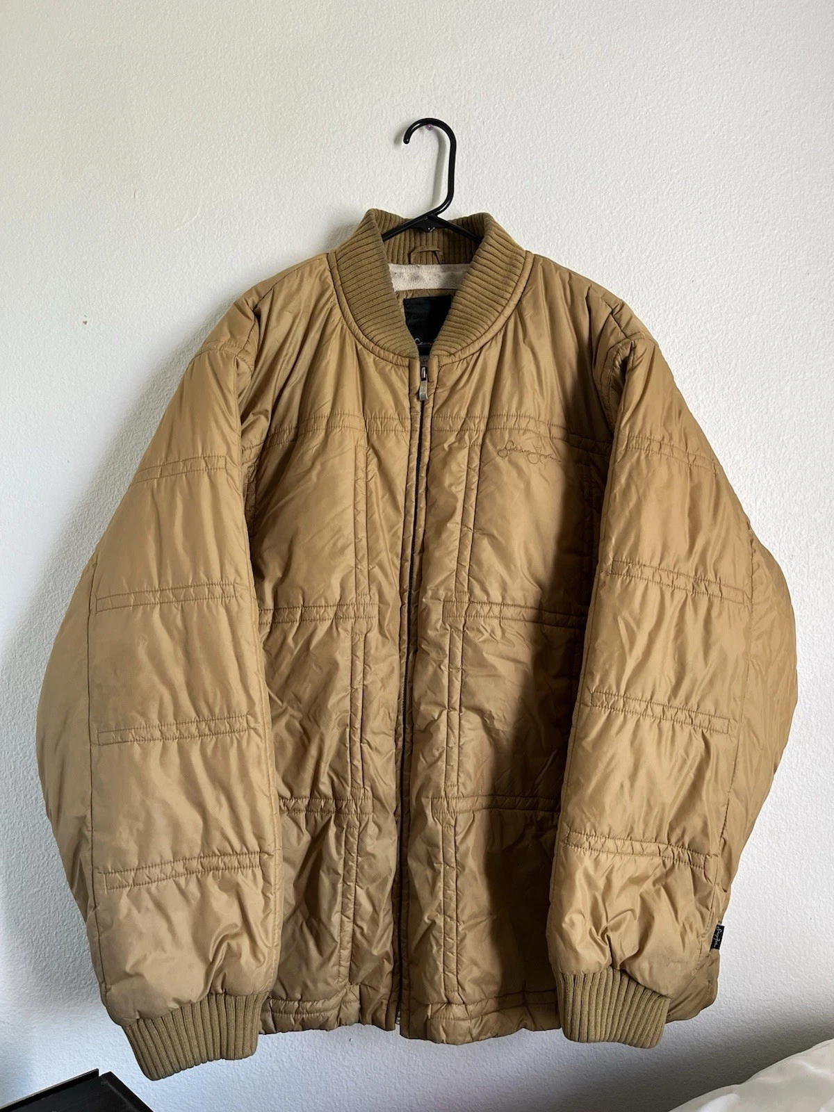 Sean John Tan Men’s Puffer Bomber Jacket XL