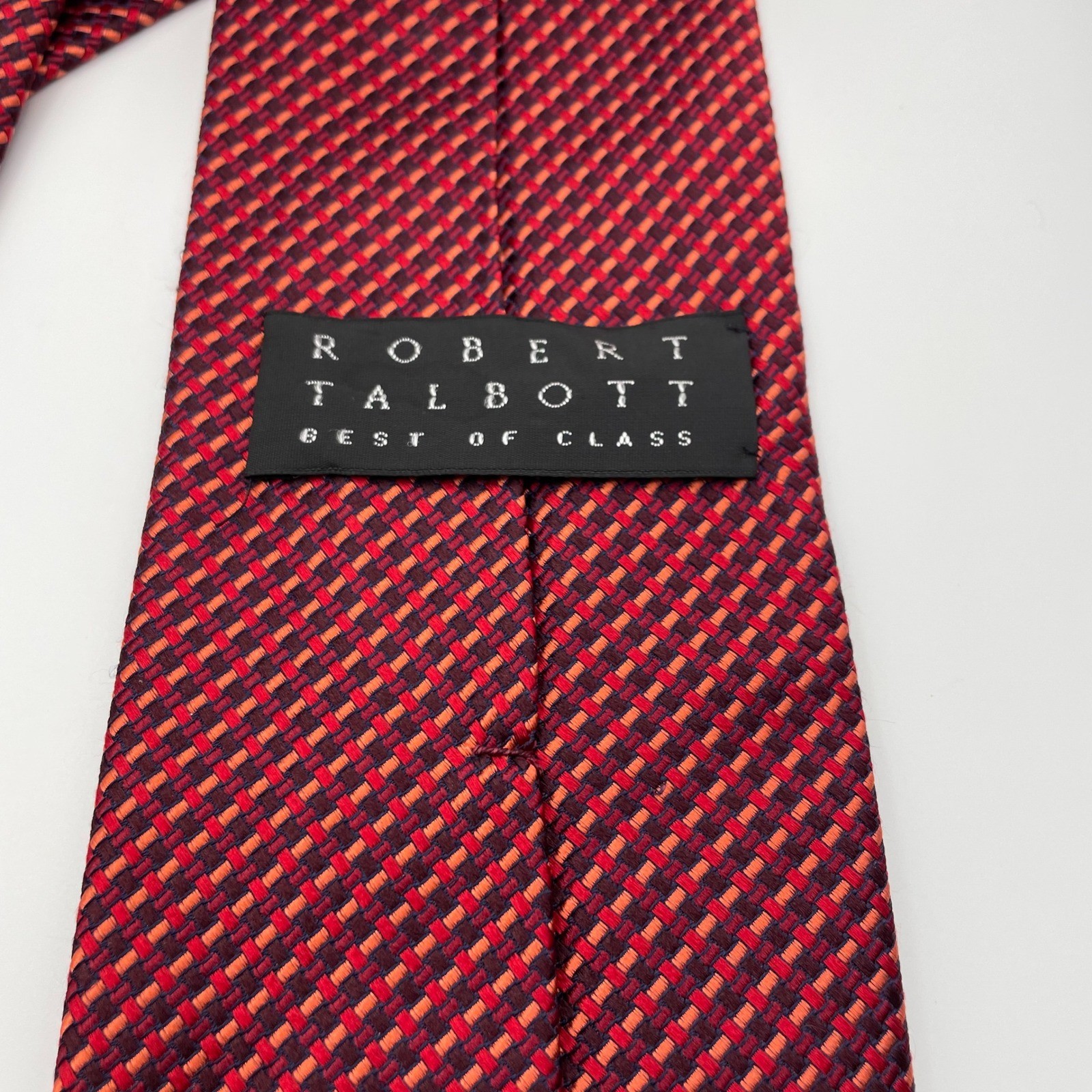Robert Talbott Red Geometric Pattern Silk Men's N… - image 2