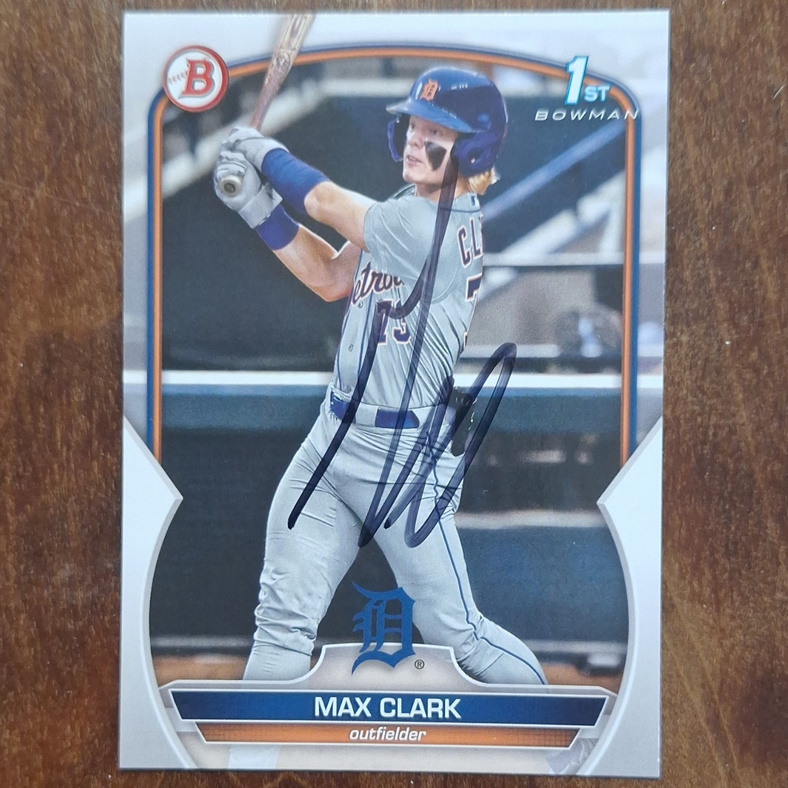 Max Clark 1st Bowman Auto IP BD-76 Detroit Tigers