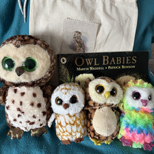 Owl babies storysack, 4 soft toys, (3 new) EYFS teaching/home, VGC, free Postage