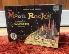 RARE 1959 Magic Moon Rocks EMPTY BOX ONLY Hasbro Art Linkletter Hassenfeld