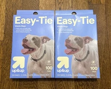 2x up&up Fragrance Free Easy Tie Dog Waste Disposal Bag 100ct