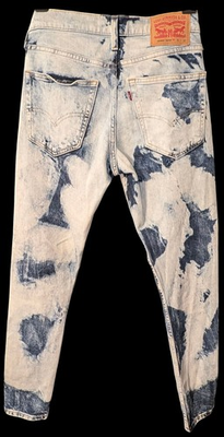 #ad $70 New LEVIS Skinny Taper Jeans 31 x 32 Blue Acid Wash FLEX denim jeans $25.00
