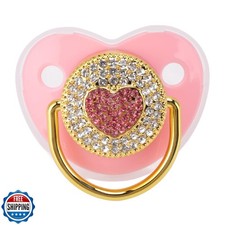 Heart Shape Baby Pacifier, Dummy Soother Soft Baby Nipple for Infant  