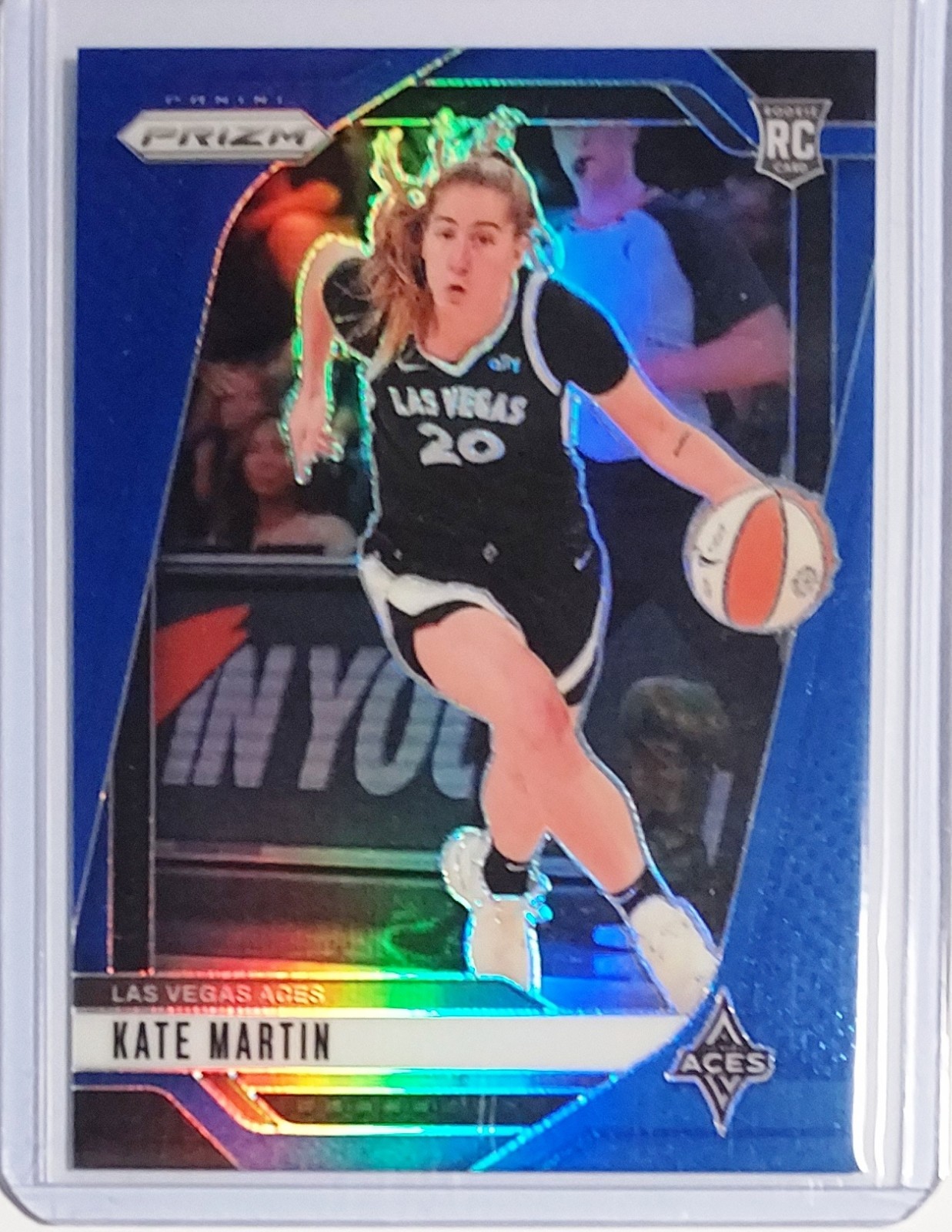 Kate Martin 2024 Panini Prizm WNBA RC Blue Prizm /199 #126 Aces Valkyries Rookie
