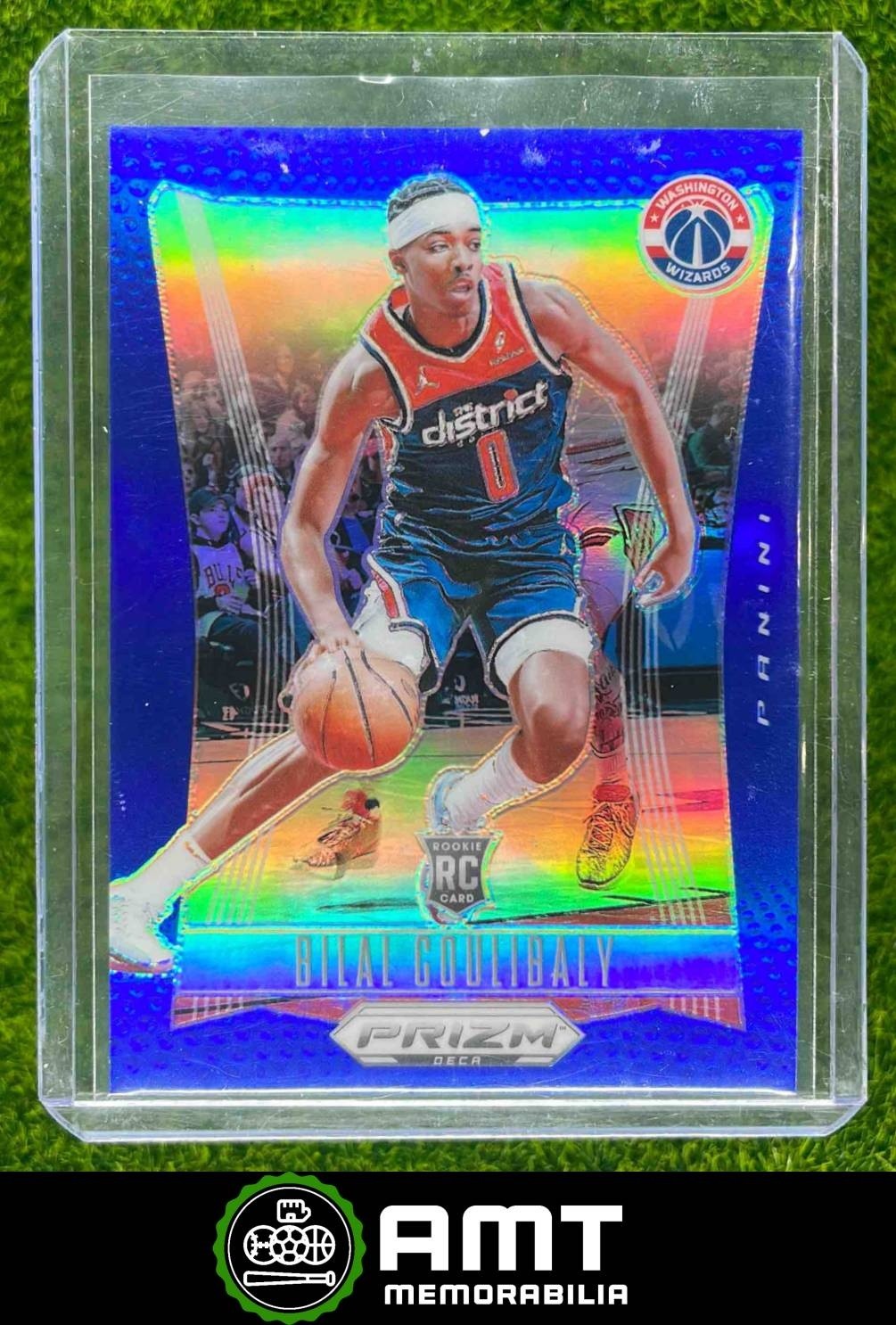 2023-24 Panini Prizm Deca #177 Bilal Coulibaly Blue 88/149 Washington Wizards RC
