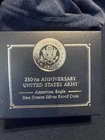 250th Anniversary US ARMY American Eagle 1 oz Silver Proof Coin
