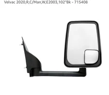 Velvac 2020,R,C/Man,W,E2003,102"Bk - 715408  Mirror Passenger Side