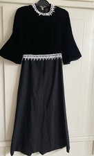 Vintage Victorian Velvet Long Dress Size 10 Evening Party
