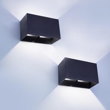 KICAAO 2 Pack Modern Wall Sconce,White Light 5000K 16W IP65 Waterproof LED Mo...