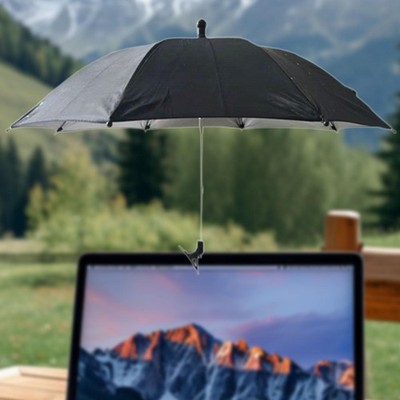 Laptop Sun Shade Adjustable Laptop Sun Umbrella for Beach Laptop ...