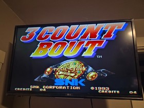 3 Count Bout Neo Geo AES US Edition Soft Case SNK 1993 CIB Tested Working