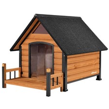 Outdoor Dog House, Waterproof Puppy Shelter Indoor Doghouse with Elevated Floor