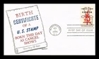 DR JIM STAMPS US COVER CRUSADE AGAINST CANCER FIRST DAY ISSUE KHOL KRAFT