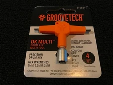GrooveTech GTDKMT1 Drum tuning key DK Multi tool Cool Drummer Gift