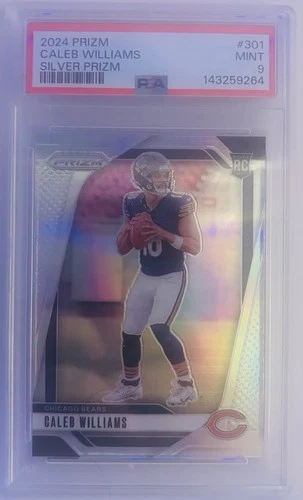 2024 Panini Prizm Rookies Caleb Williams #301 Silver Prizm (RC) PSA 9