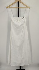 Quince Women 100% European Linen Strapless Maxi Dress White XS