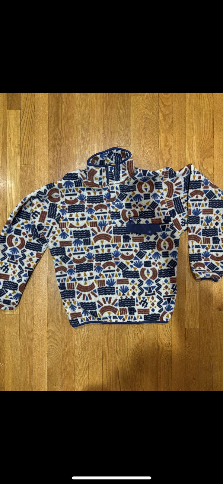 Patagonia Men's Small Synchilla Snap-T Pullover in Protected Peaks