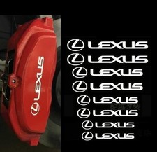 Lexus White Brake Caliper Sticker, Heat Resistant, Car Accessory, New