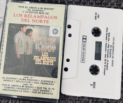 VINTAGE RARE LOS RELAMPAGOS DEL NORTE POR EL AMOR A MI MADRE CASSETTE TAPE