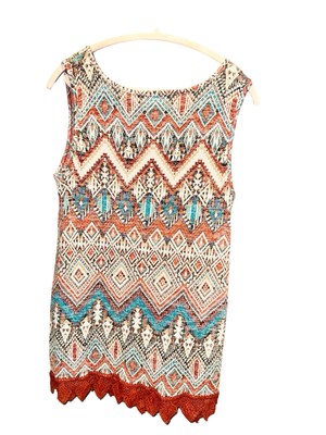Just Be Vintage Aztec Or Geometric Styled Top Size 1x