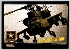 Postcard US Army Reserve An Army of One Military Helicopter Recruitment
