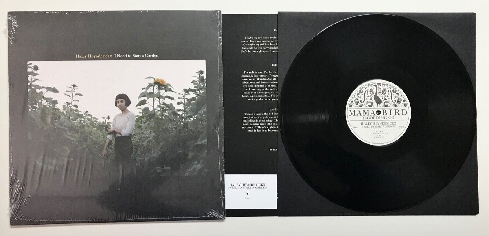 HALEY HEYNDERICKX: I Need to Start a Garden (Vinyl LP Record NEW UNPLAYED) Black