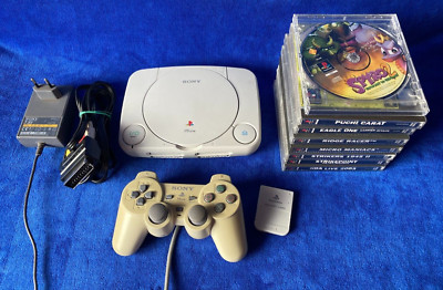  Sony Playstation 1 PS One SCPH 102 + Spiele (2) 