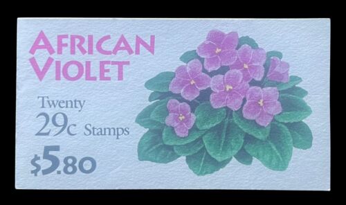 US Scott #BK177 1993 29c AFRICAN VIOLET Sealed Booklet of 20 Stamps MNH