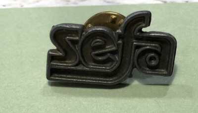 Vintage SEFA Lapel Pin - Red Apple Green Leaf Organization Souvenir Pin