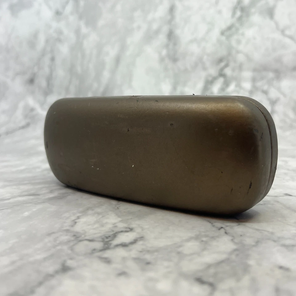 Auténticas gafas de sol Gucci vacías estuche rígido doradas 6" x 2,8" x 1,5" Foto 3 de 4