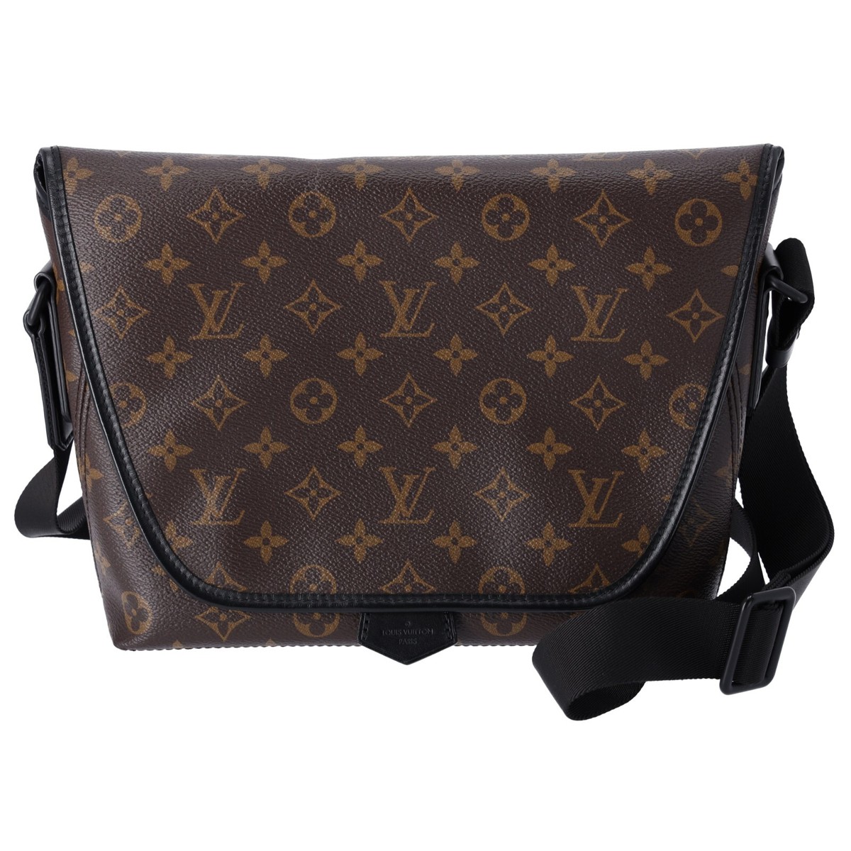 Louis Vuitton Unisex Magnetic Messenger Monogram Macassar M45557  