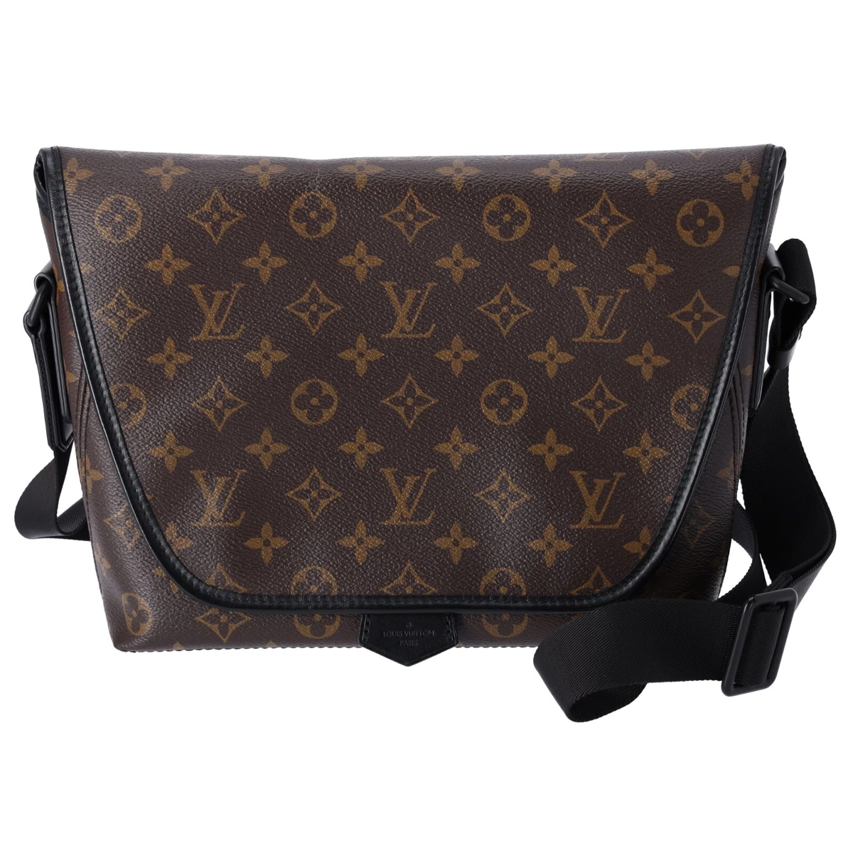 Louis Vuitton Unisex Magnetic Messenger Monogram Macassar M45557  