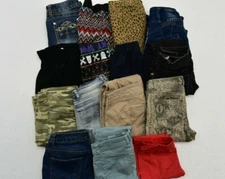 Wholesale Bulk Lot Of 15 Juniors 1 Casual Mixed Brand Jeans Leggings Sweats