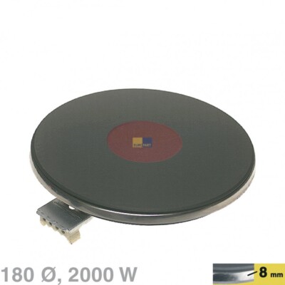 Blitz Kochplatte 180mmØ 2000W, 230V wie EGO 12.18463.194 , 1218463194
