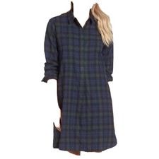 Madewell Women's Green Plaid Dress Shirt Small