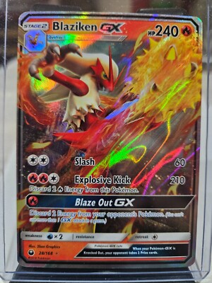 pokemon cards blaziken gx Pokemon TCG Celestial Storm - Blaziken GX 28/168 NM/M - *Brand New*