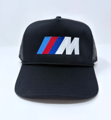 BMW M Series Snapback Cap Blue Red White logo Black hat