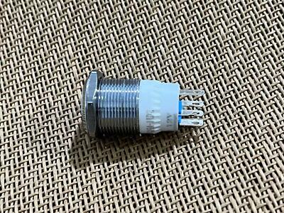 12V 19mm Push Button Red LED Light Fire Missiles Momentary Metal Switch Sales