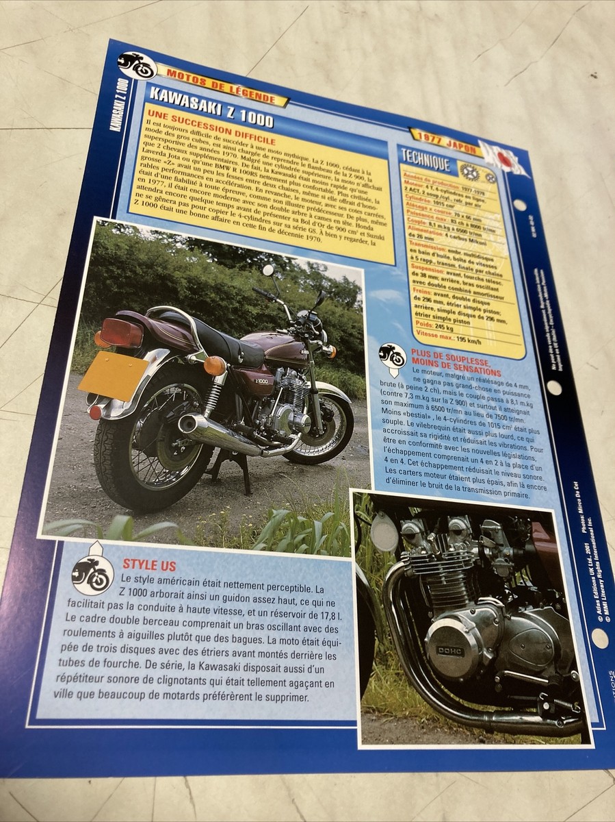 Kawasaki Z1000 1977 Z KZ 1000 Motorcycle Passion Collection Atlas