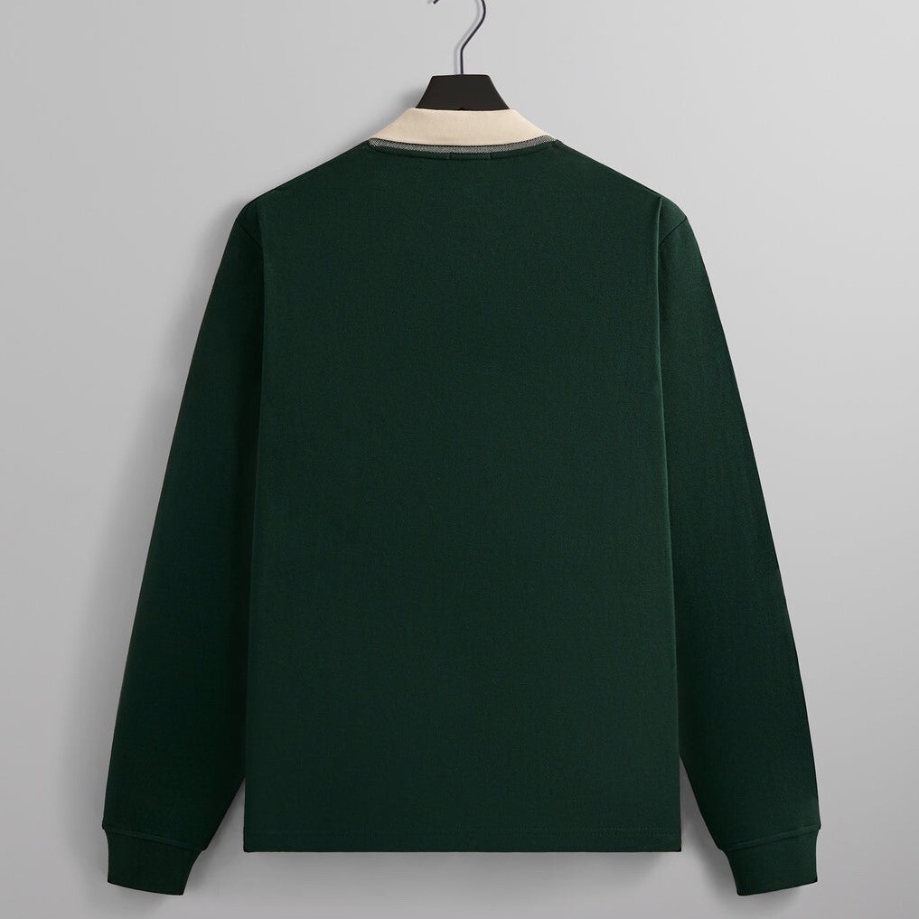 Kith Pique Long Sleeve Tap In Polo in Stadium Summer 2024 Kith Pique Long Sleeve Tap In Polo in Stadium Summer 2024