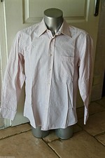 HUGO BOSS Black Label Pink Striped Shirt Size 41 - 16 L NEW CONDITION