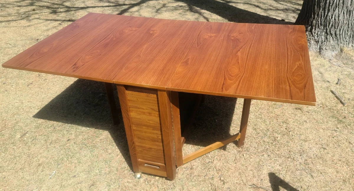 Vintage Romanian Drop Leaf Table With Four Chairs eBay
